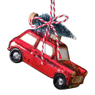 Adorno de Navidad coche rojo