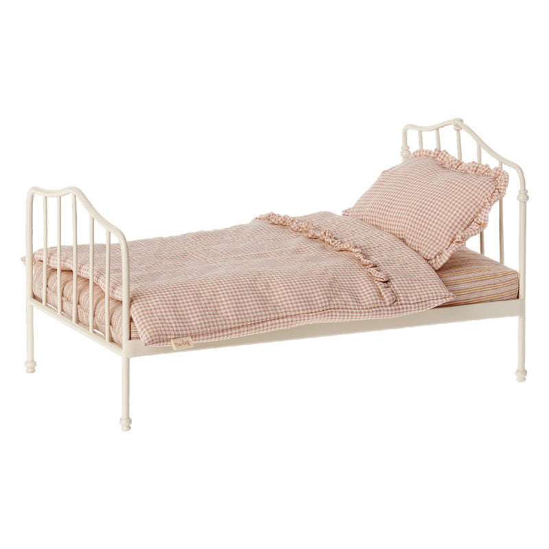 Cama Miniatura De Madera 9x7x3,5 Cm Para Casas De Muñecas – Mueble Decorativo De Poliéster Para Paisajes Y Escenas Creativas