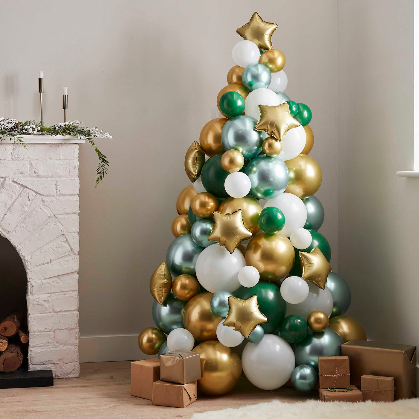 DIY Árbol de Navidad de globos