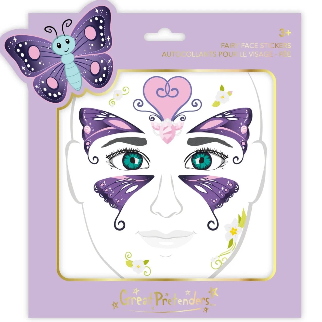 Butterfly face stickers La Fiesta de Olivia