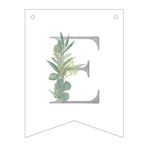 Letra E olivo