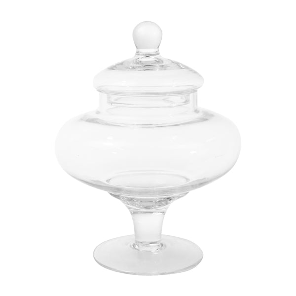 Bote de cristal Vintage con tapa – La Fiesta de Olivia