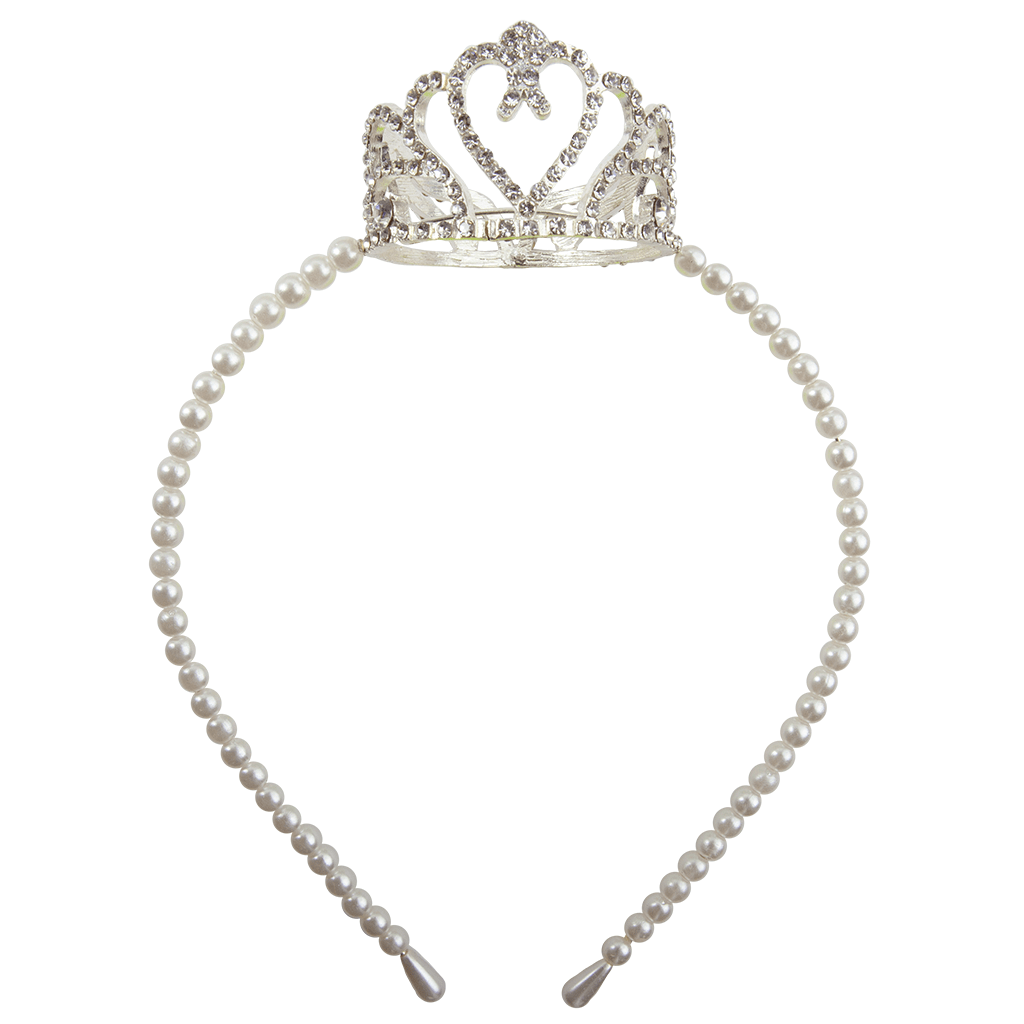 Diadema Corona Con Borlas Doradas Y Perlas – Para Muñecas BJD 1/3, 1/4, MSD, YOSD