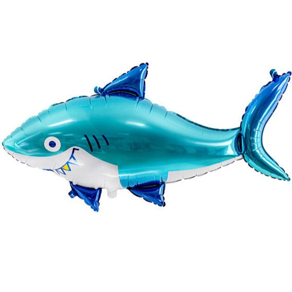 XL shark foil balloon – La Fiesta de Olivia - Main Image
