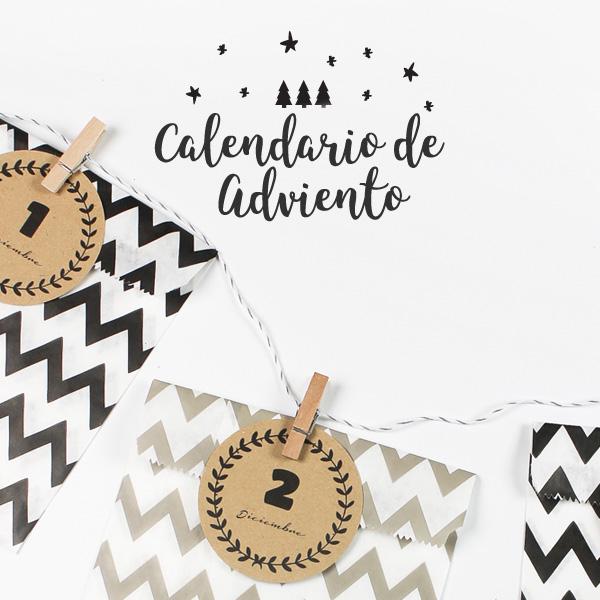 Pegatinas números calendario adviento verde – La Fiesta de Olivia