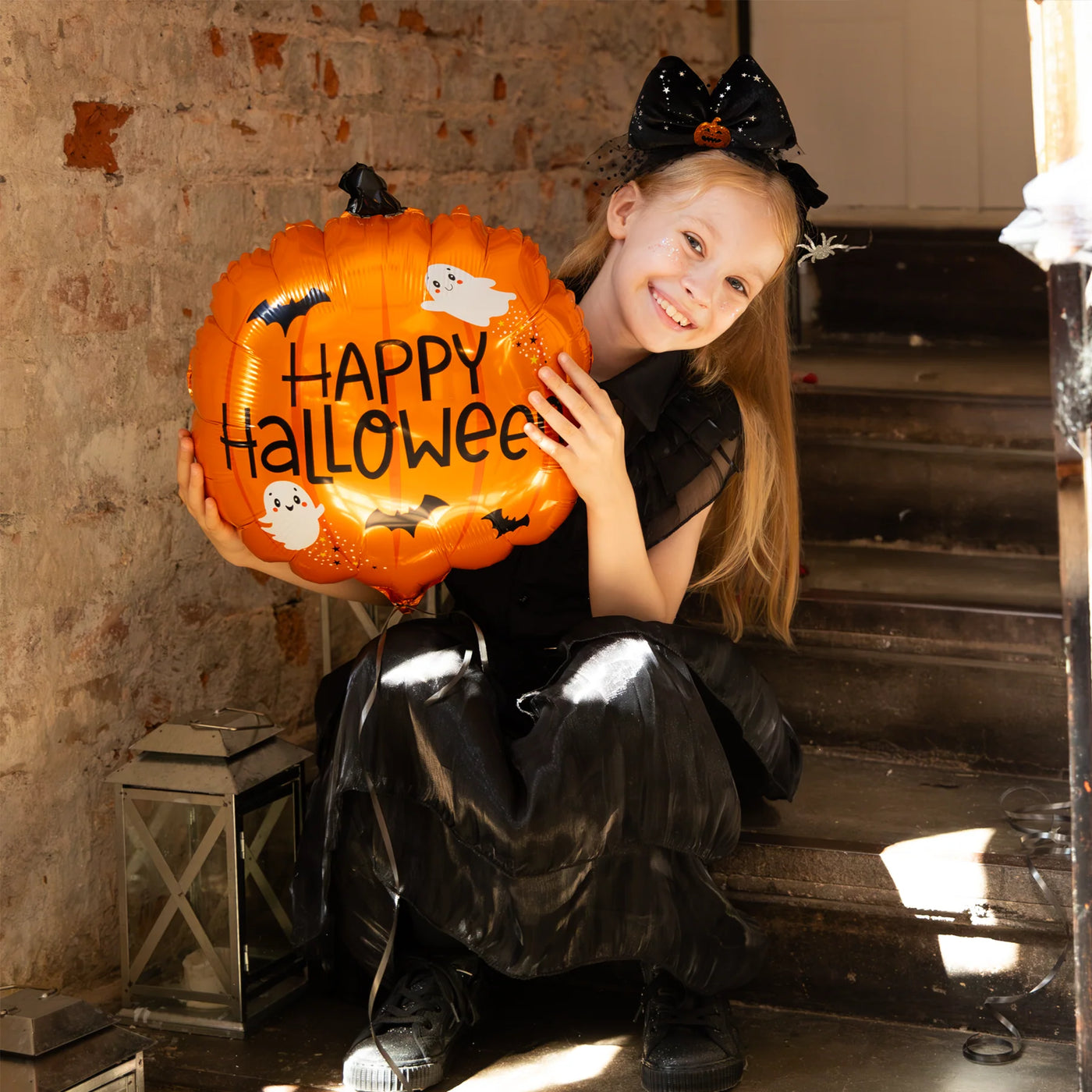 Globo foil calabaza Happy Halloween