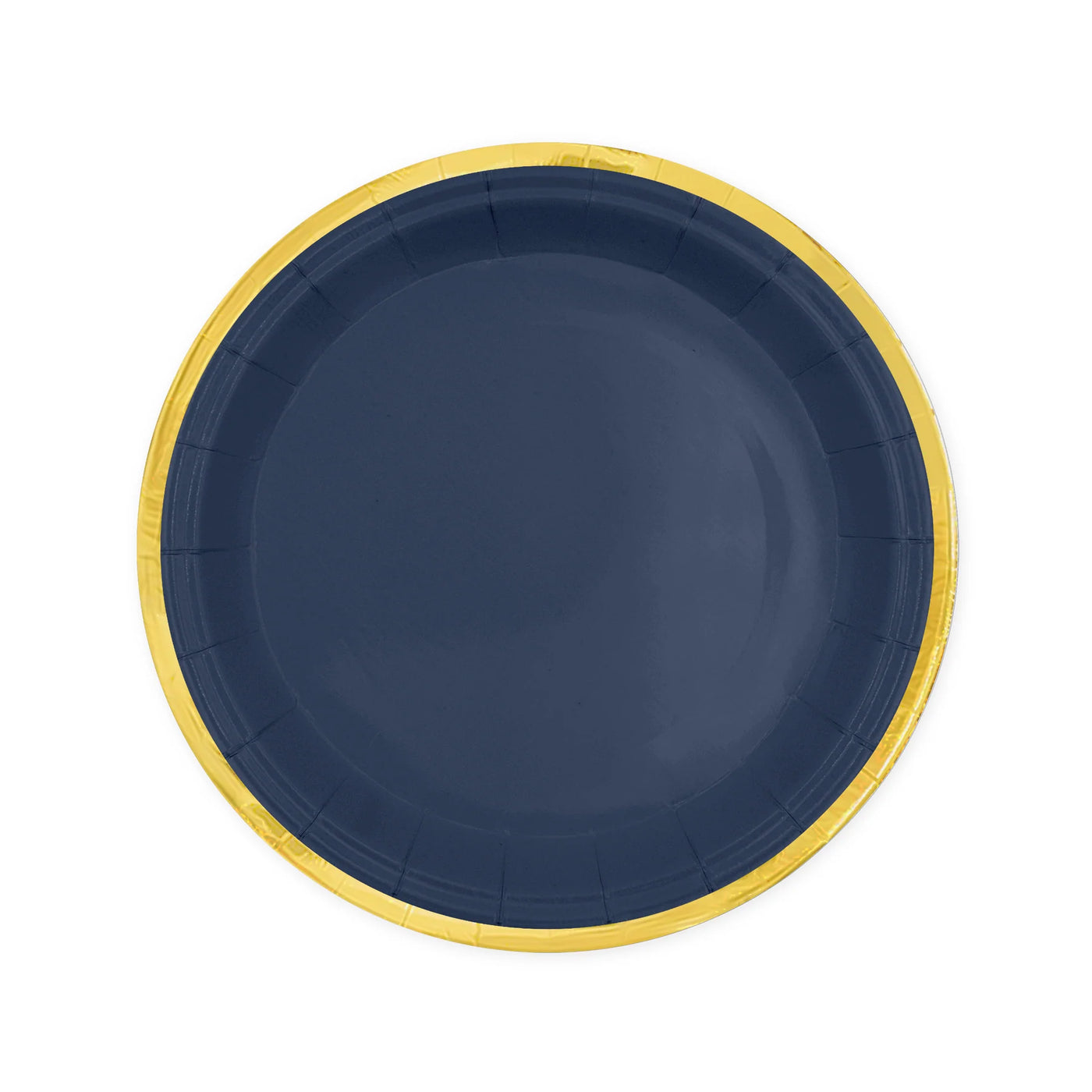 Platos azul marino borde dorado / 6 uds.
