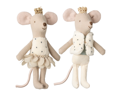 Ratoncitos gemelos reales en caja de cerillas Maileg
