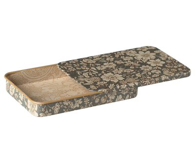 Caja metal con tapa corredera Blossom Azul