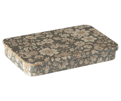 Caja metal con tapa corredera Blossom Azul