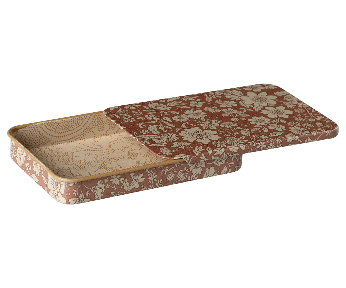 Caja metal con tapa corredera Blossom Rosa