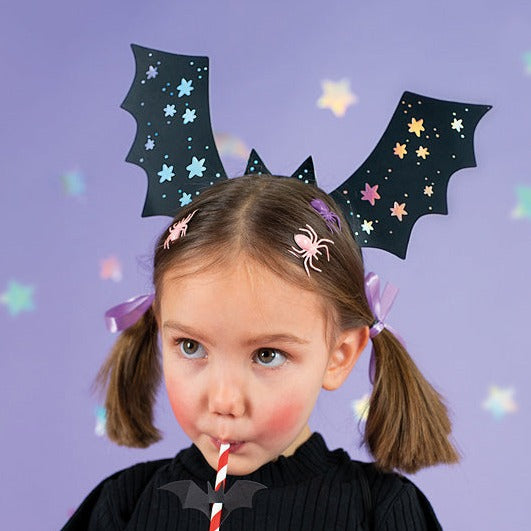 Diadema Halloween murciélago iridiscente DIY – La Fiesta