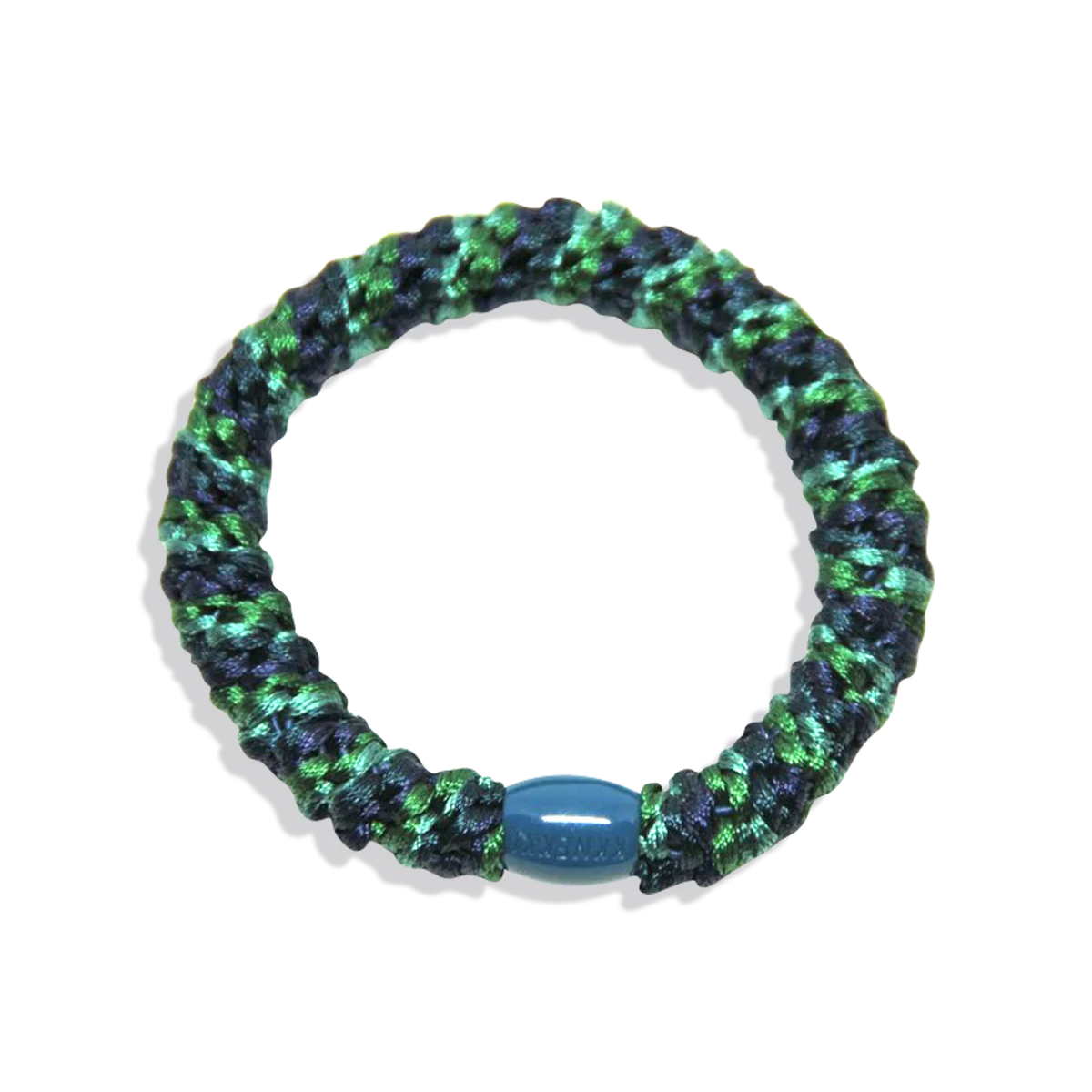 Goma de pelo kknekki  mix navy-forest green