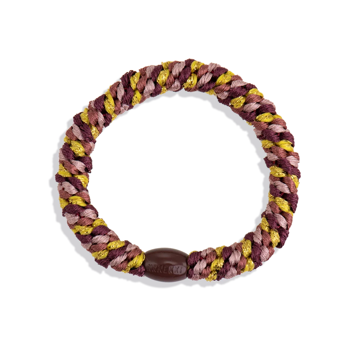 Goma de pelo kknekki rosewood sun glitter