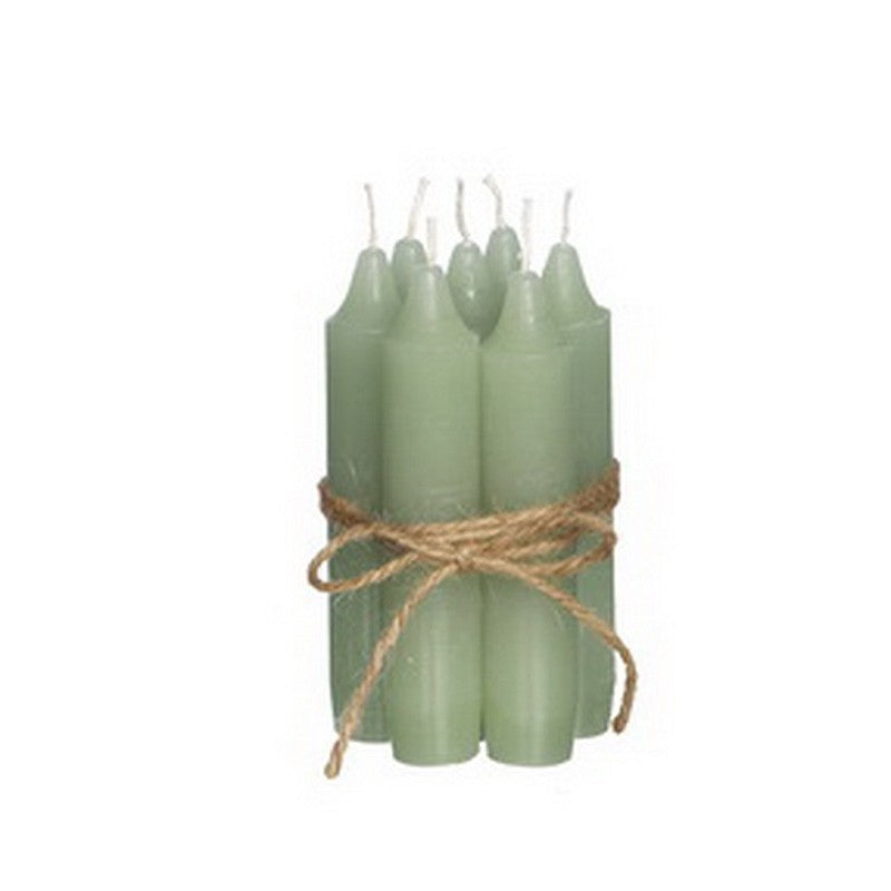 Small mint green candle set