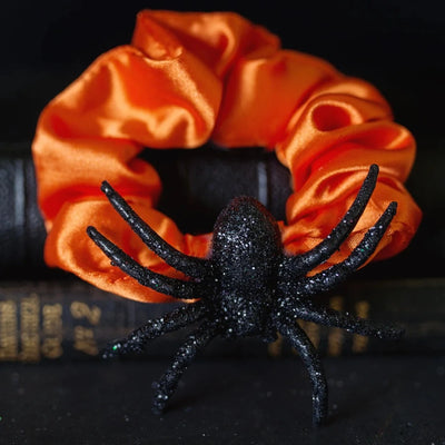 Halloween Spider and Bat scrunchies / 1 pc.