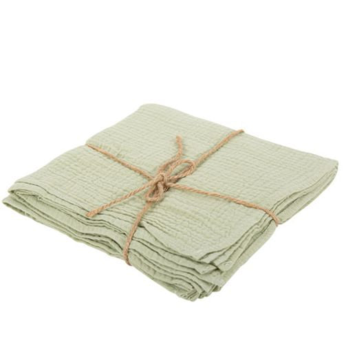 Servilletas de bambúla verde salvia/ 4 uds.