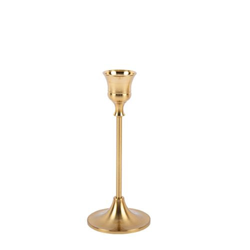 Candelabro latón dorado