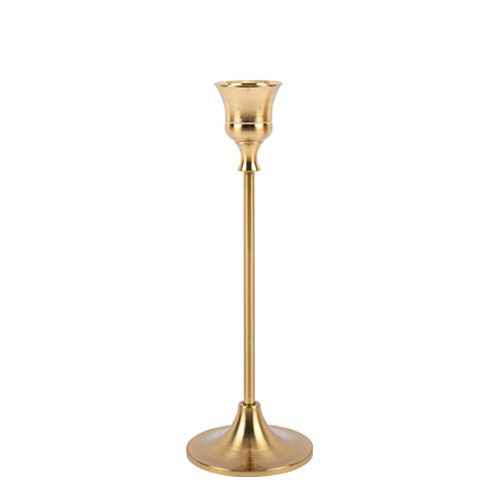 Candelabro latón dorado