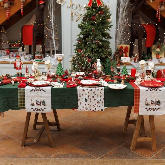 Mantel de bambúla verde