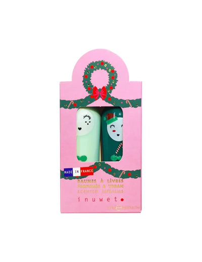 Set de 2 bálsamos labiales color Manzana y Cereza