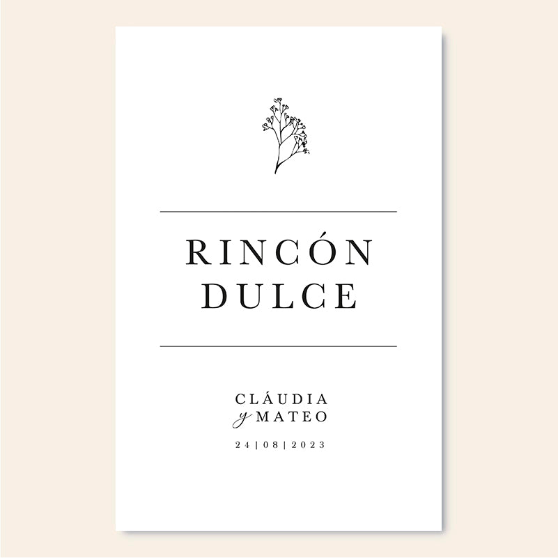 Cartel personalizado Botanic Rincón Dulce
