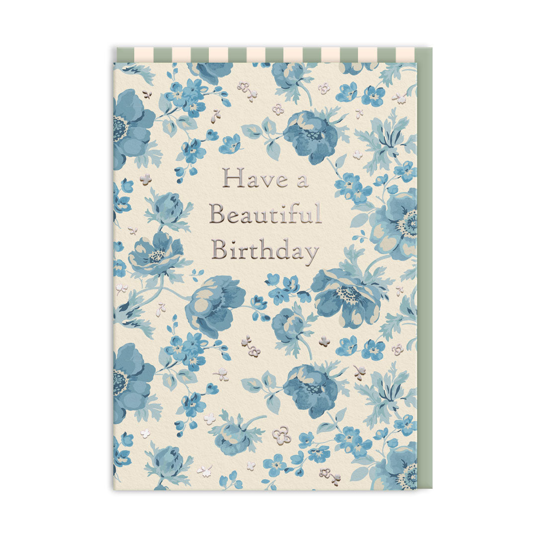 Beautiful Birthday Card, Blue Anemones · Cath Kidston – La Fiesta de Olivia
