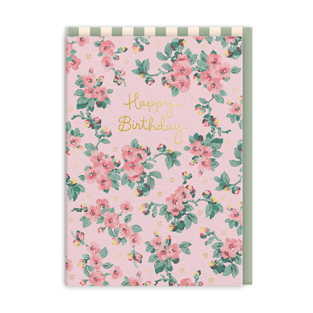 Happy Birthday Pink Blossom Card · Cath Kidston – La Fiesta de Olivia