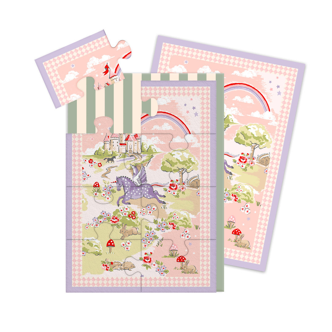 Unicorn World puzzle card A6 · Cath Kidston – La Fiesta de Olivia