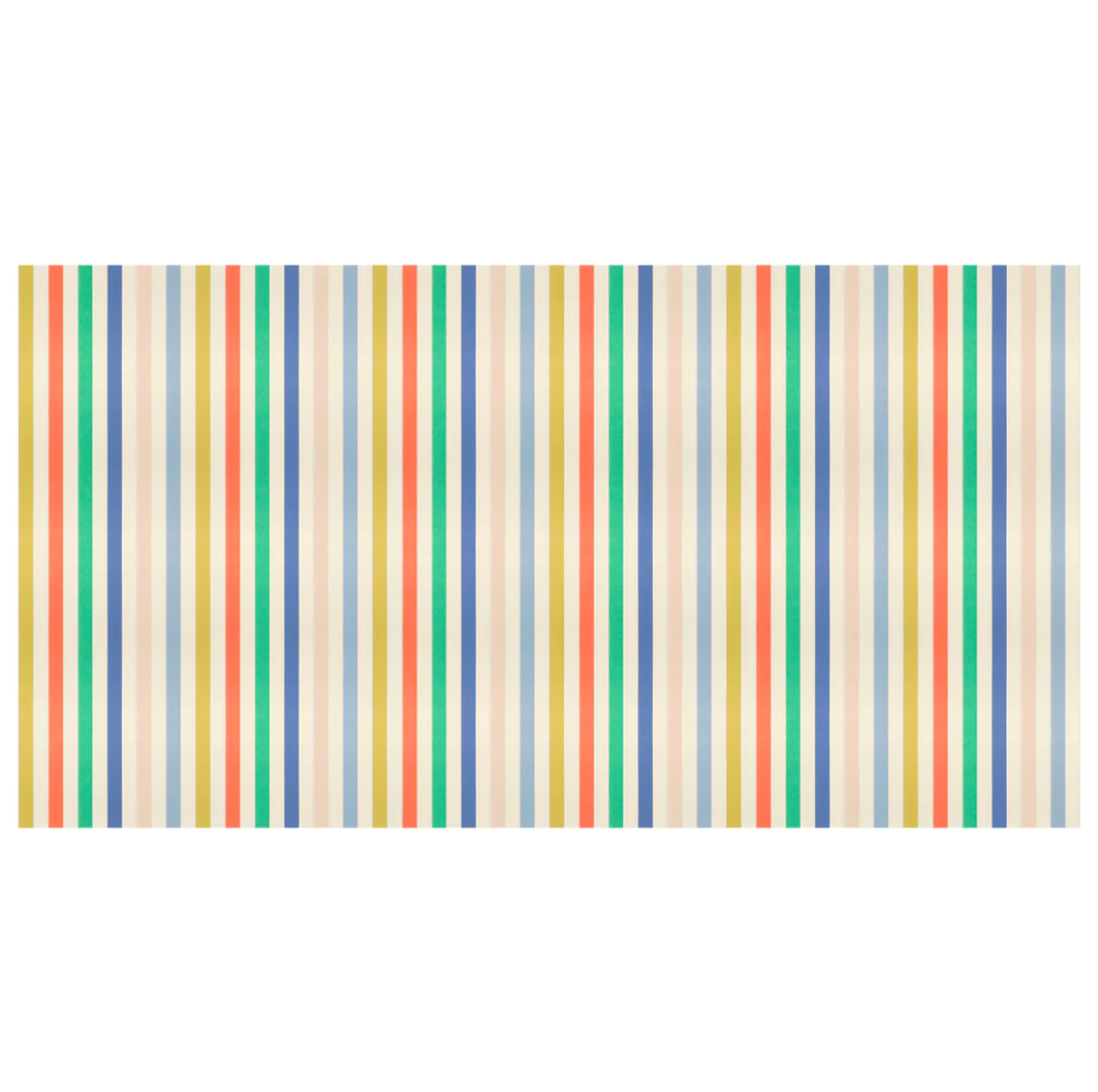 Multicolor Stripe paper tablecloth