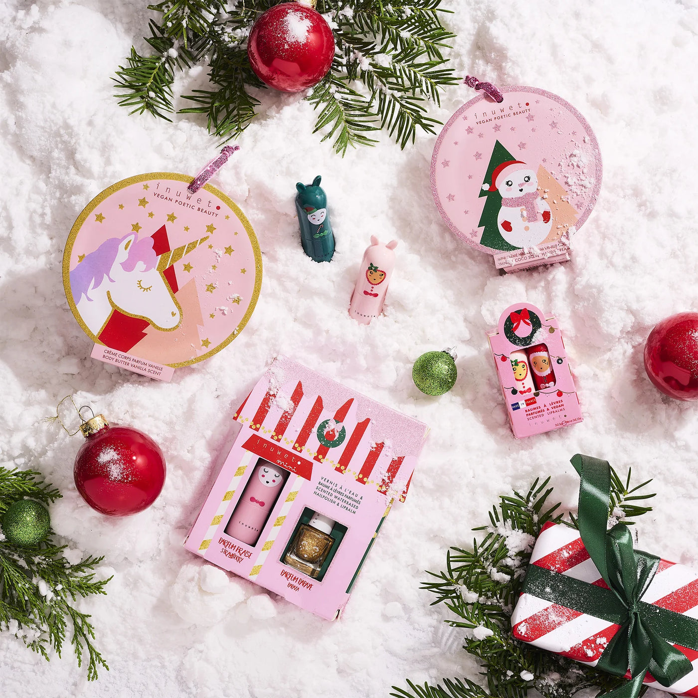 Casa Juliette Navidad con Bálsamo labial y Esmalte de uñas