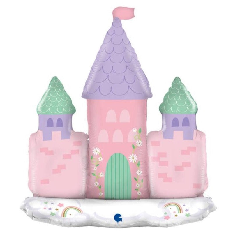 Princess castle floor foil balloon