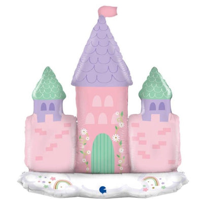 Princess castle floor foil balloon