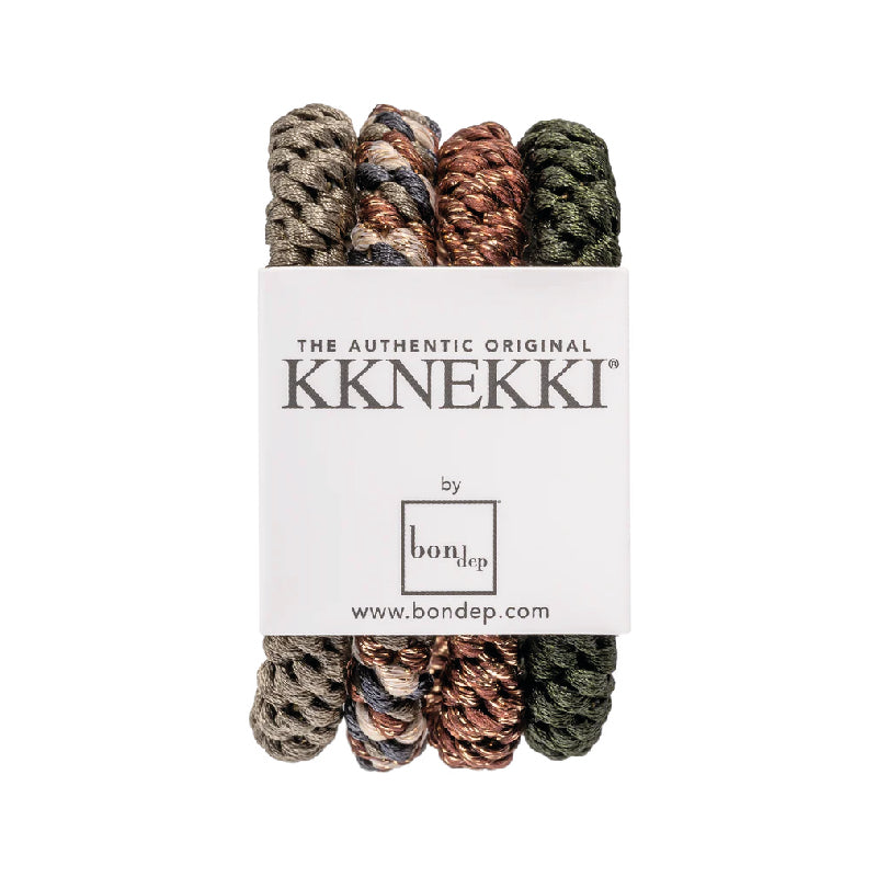 Kknekki Hair Rubber Pack Camuflagem /4 unidades.