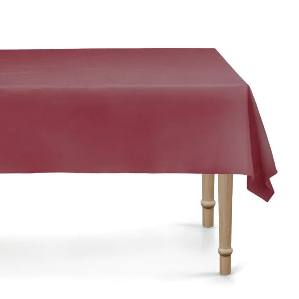 Mantel reutilizable plástico burgundy basic