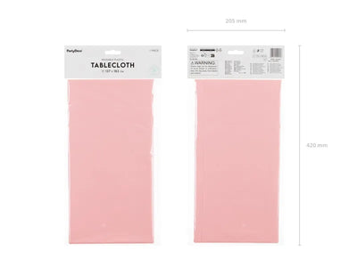 Mantel reutilizable plástico rosa claro basic