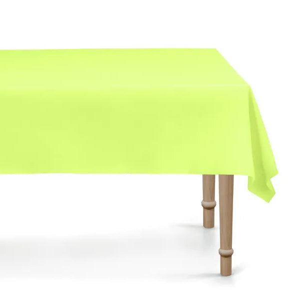 Toalha de mesa sintética reutilizável verde claro