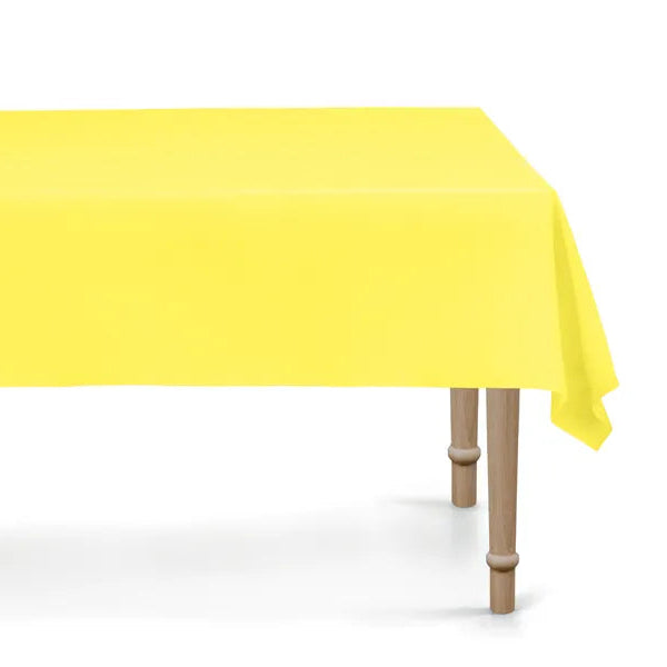 Mantel reutilizable plástico amarillo basic