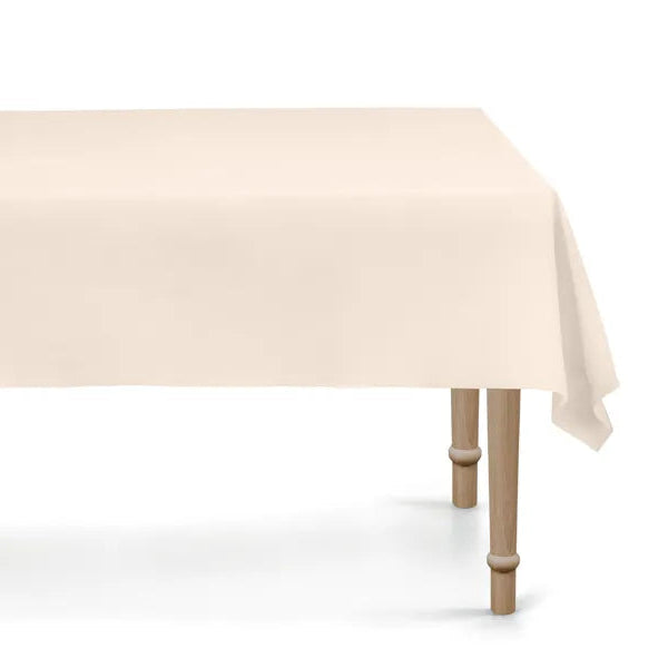 Mantel reutilizable plástico beige basic