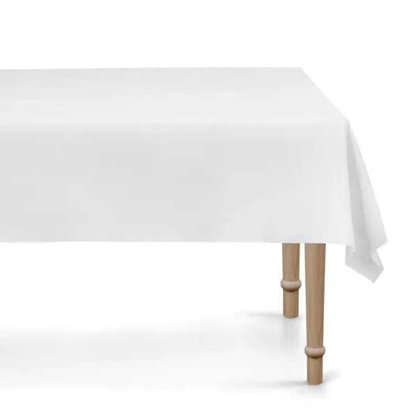 Mantel reutilizable plástico blanco basic