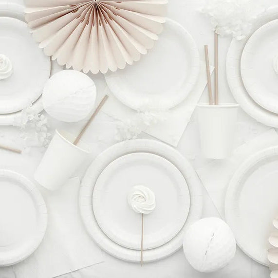 Mantel reutilizable plástico blanco basic