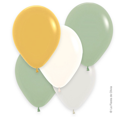 Mix globos Mimosa ECO / 10 uds.