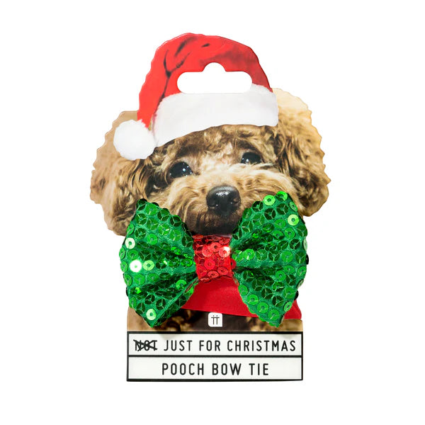 Adorno de Navidad cuello para perro pajarita