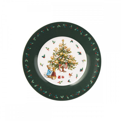 Plato de postre Árbol de Navidad Peter Rabbit