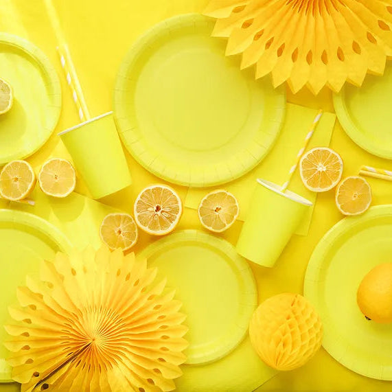 Guardanapos de papel amarelo /20 unidades.