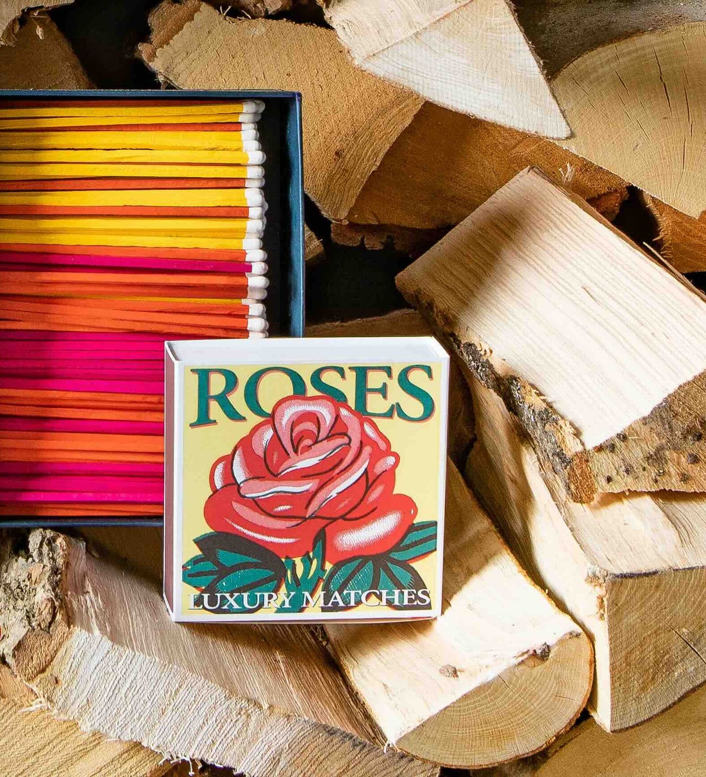 Caixa de Fósforos Rosas 