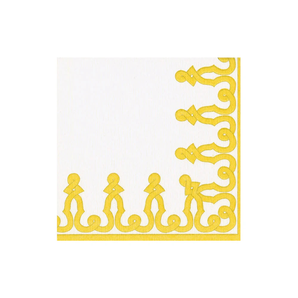 Servilleta Riviera Yellow / 15 uds.