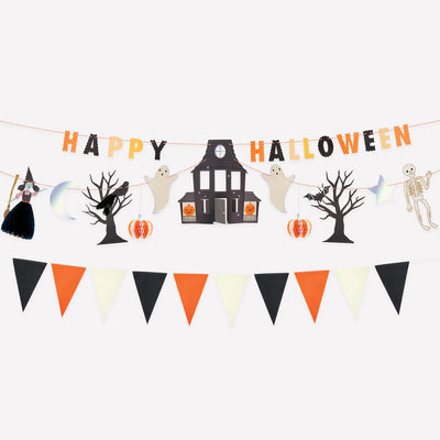 Garland set Happy Halloween vintage