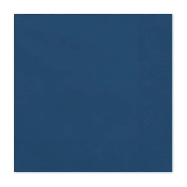Guardanapos de papel azul escuro / 20 unidades.