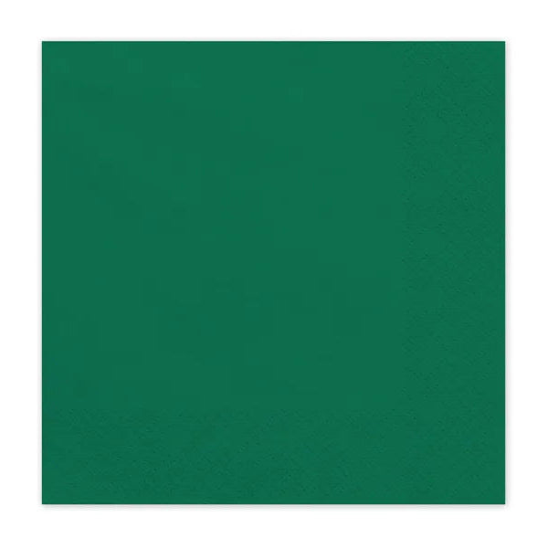 Guardanapos de papel verde escuro / 20 unidades.